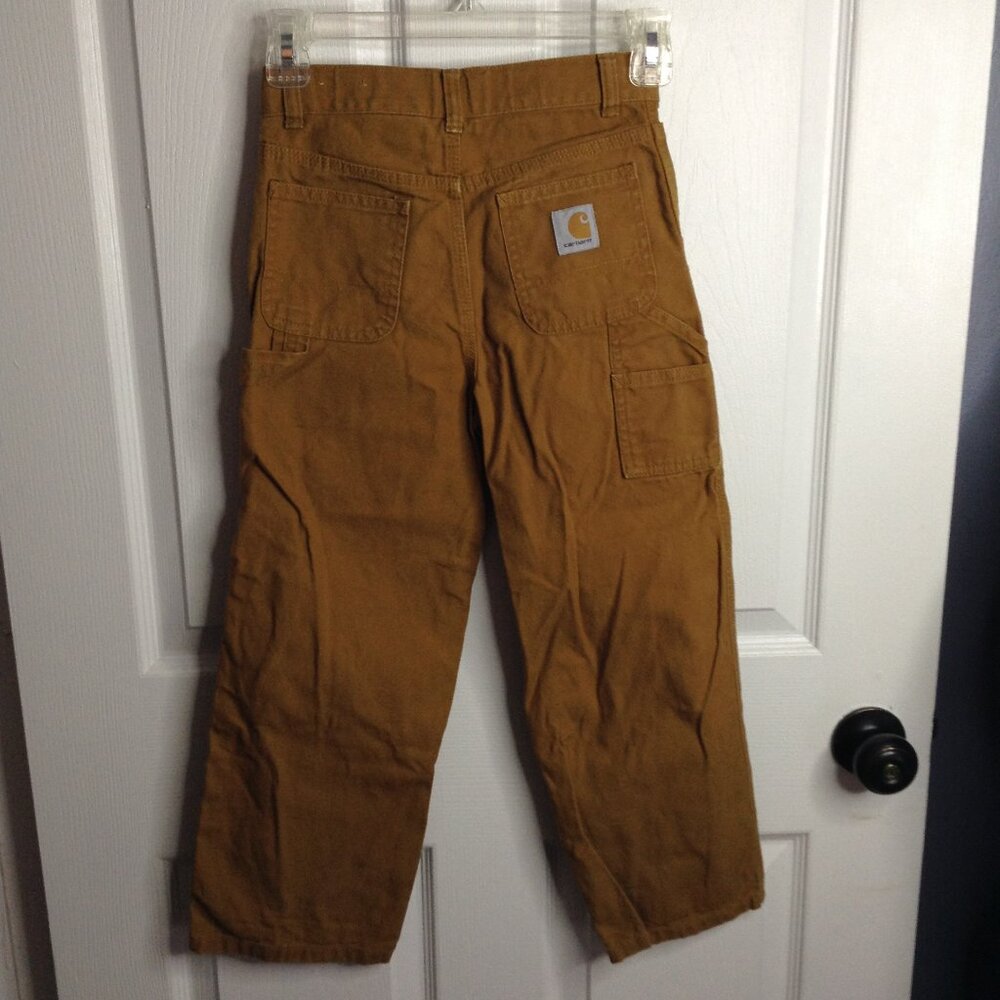 Carhartt Carpenter Jeans Boys "7", Heavy Duty Cotton Canvas, Rugged, Boyswear - Picture 2 of 6